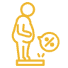 icon of overweight person standing on a scale at PhuketFit