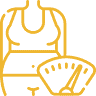 icon of overweight person behind a scale at PhuketFit