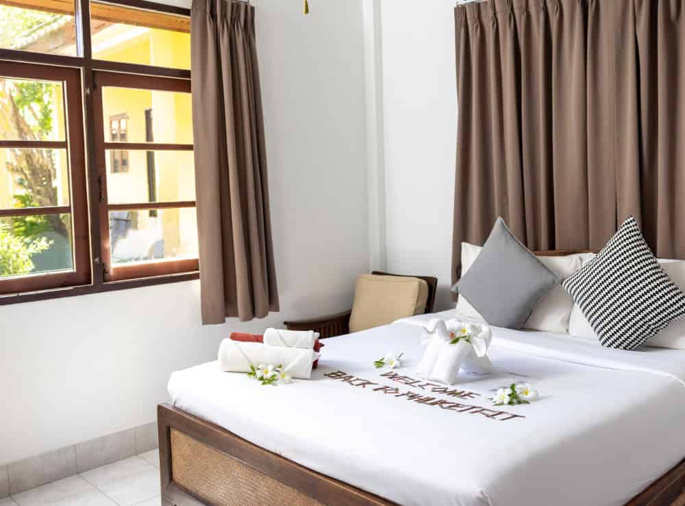 image of PhuketFit Standard Villa bedroom at Thailand health & fitness retreat