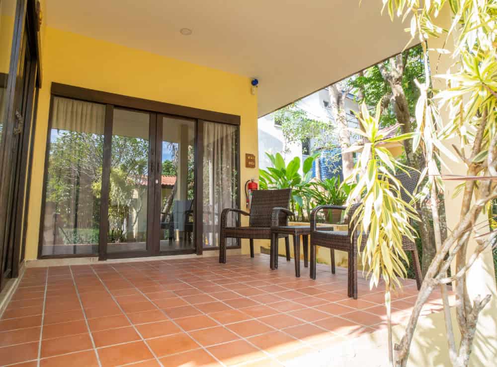 image of PhuketFit Superior Villa veranda at Thailand health & fitness retreat