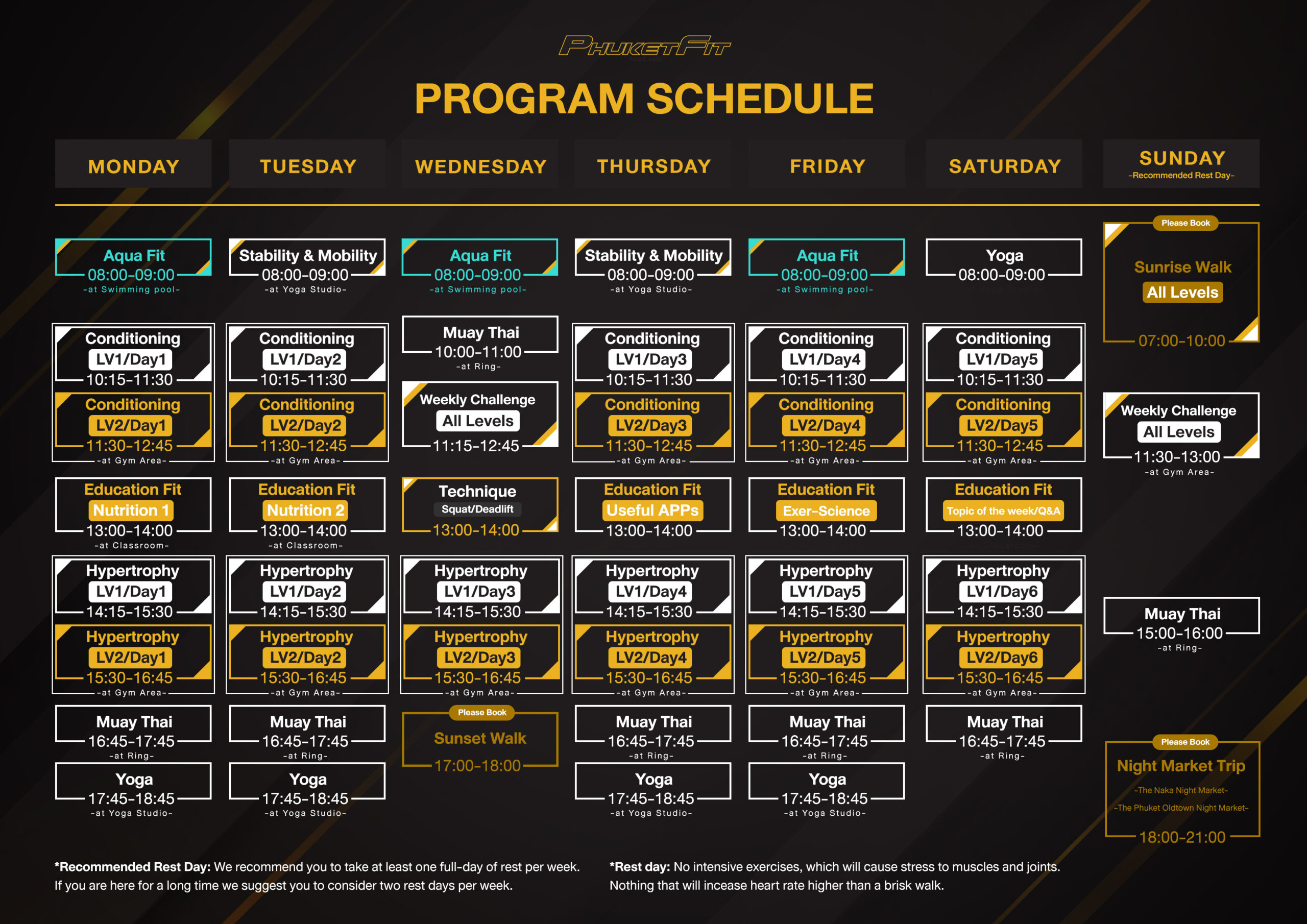 Program Schedule Black 2024
