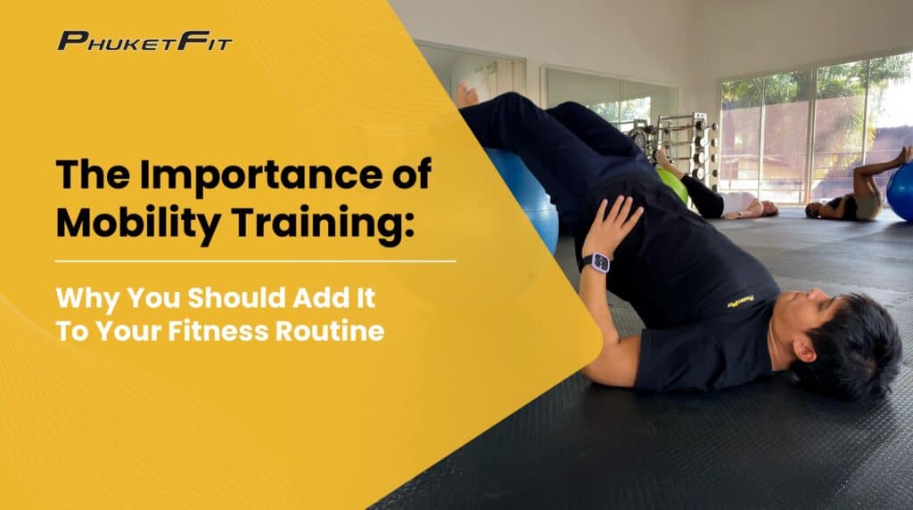 Coach instructing mobility training in yoga studio