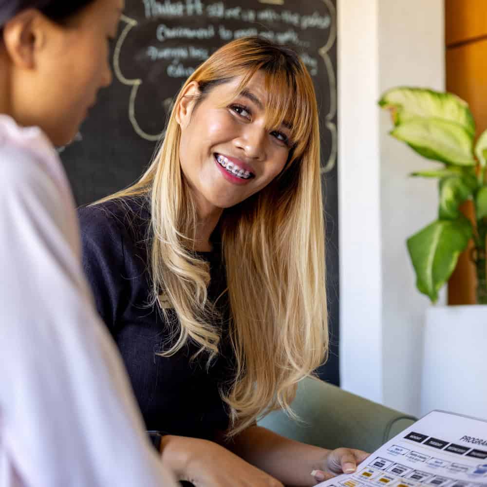 image of PhuketFit receptionist at health & fitness resort Thailand