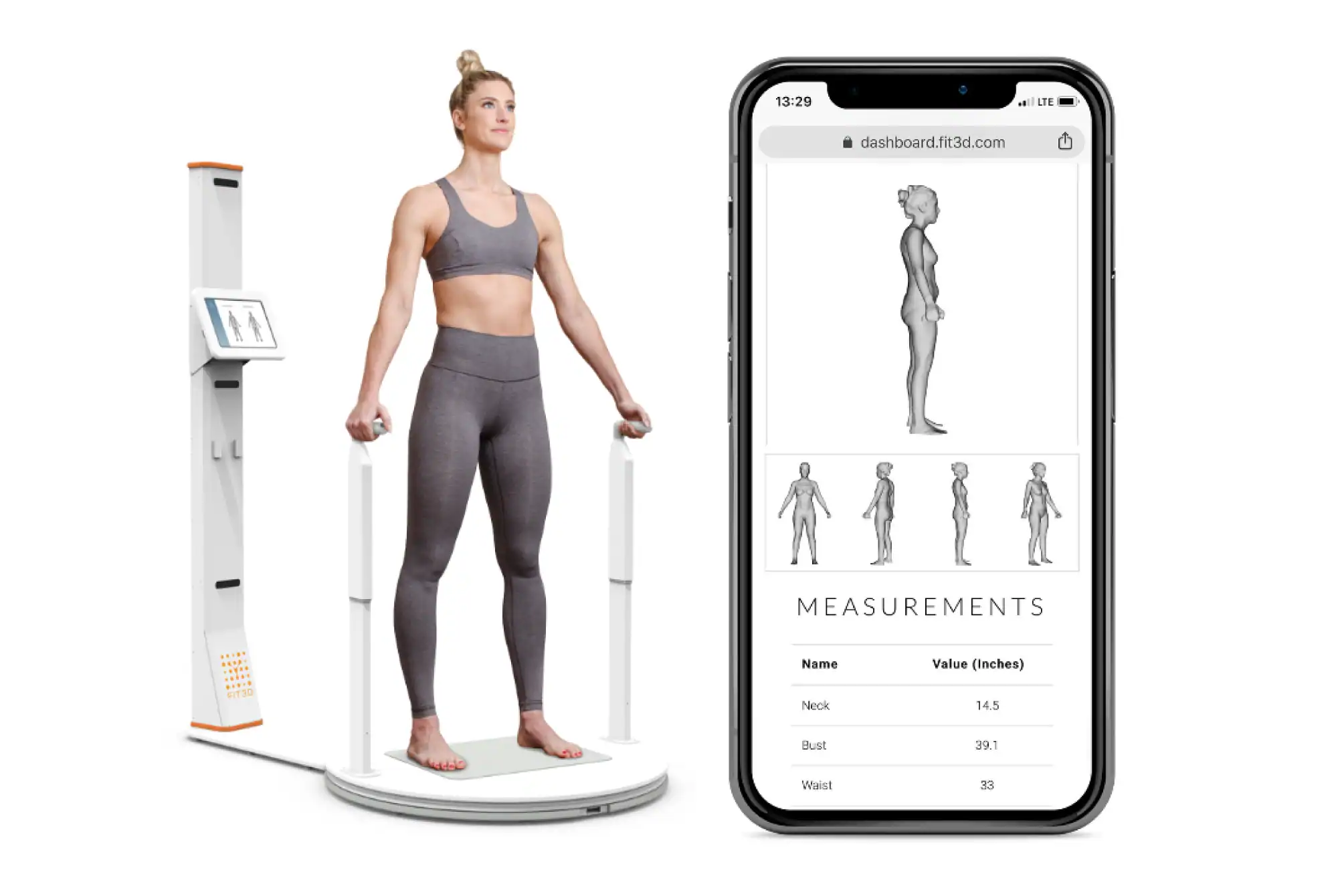 Full body 3D scan for science-backed program