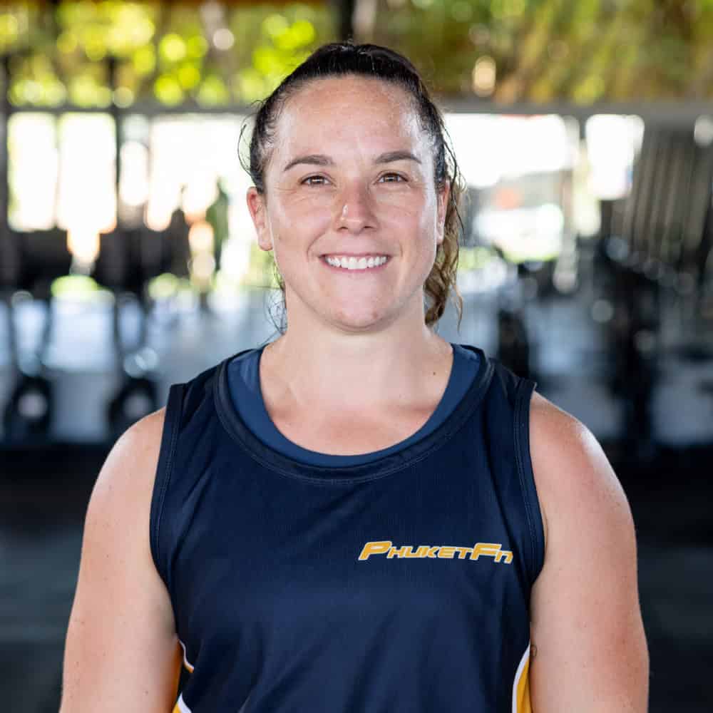 image of PhuketFit head coach Victoria at fitness and weight loss bootcamp in Thailand