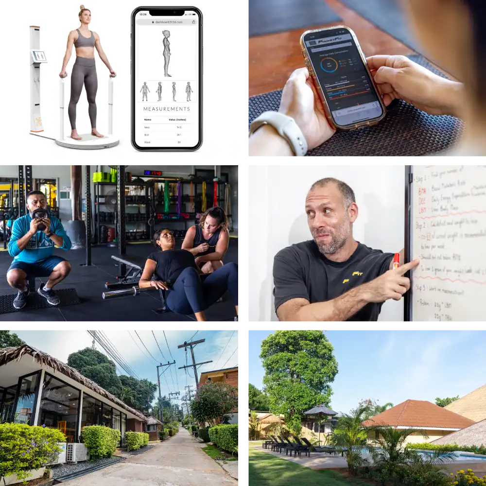phuketfit-resort-all-inclusive-health-and-fitness-retreat-thailand-tropical-paradise image of facilities and amenities at PhuketFit’s health retreat with accommodation in Thailand