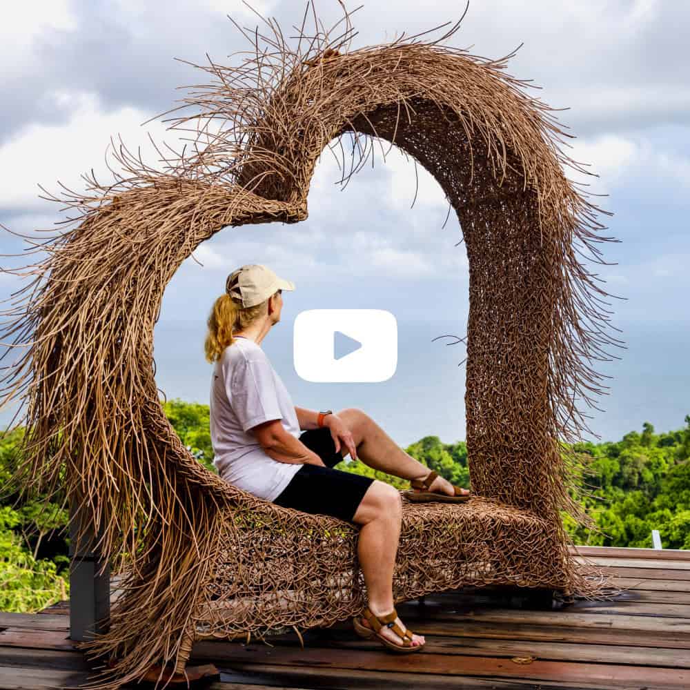 PhuketFit guest overlooking Thailand ocean on fitness retreat
