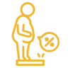 icon of overweight person standing on a scale at PhuketFit