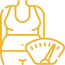 icon of overweight person behind a scale at PhuketFit