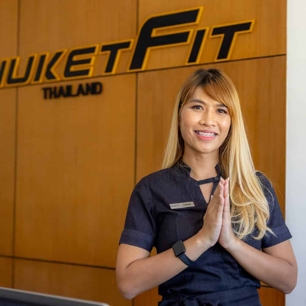 image of Cherie, the PhuketFit receptionist