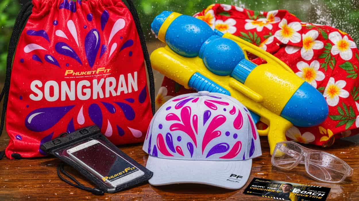 All Phuketfit guest receive a Songkran goodie bag