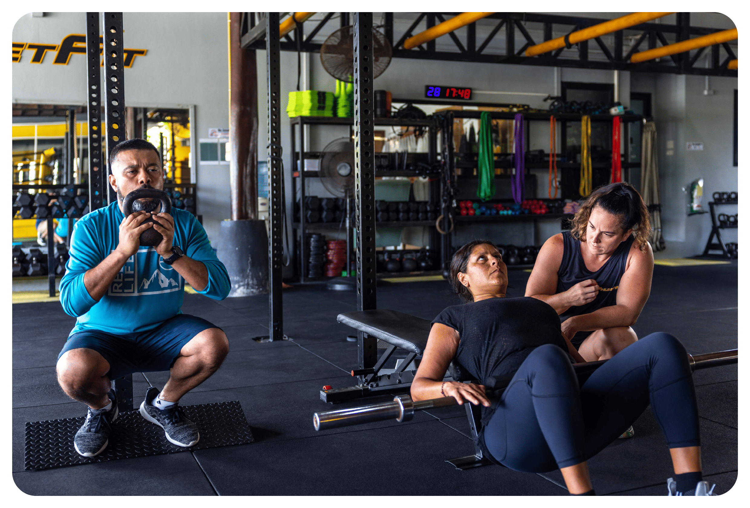 photo of phuketfit guests training in open air gym