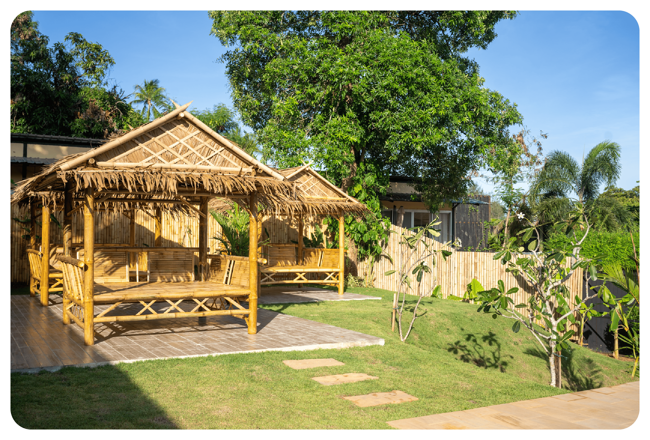 photo of phuketfit gazeebos alongside the pool area