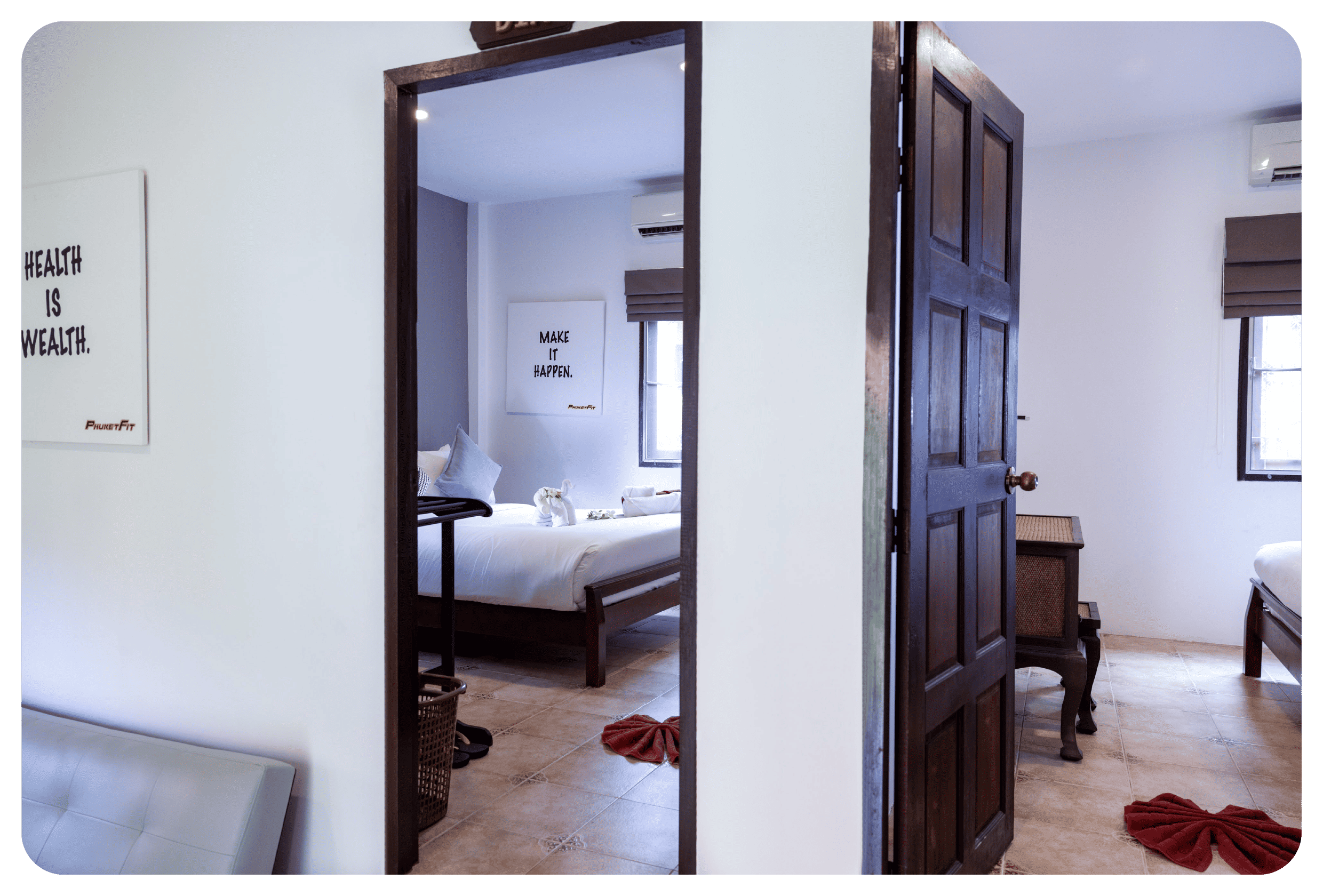 photo inside phuketfit single room accommodation