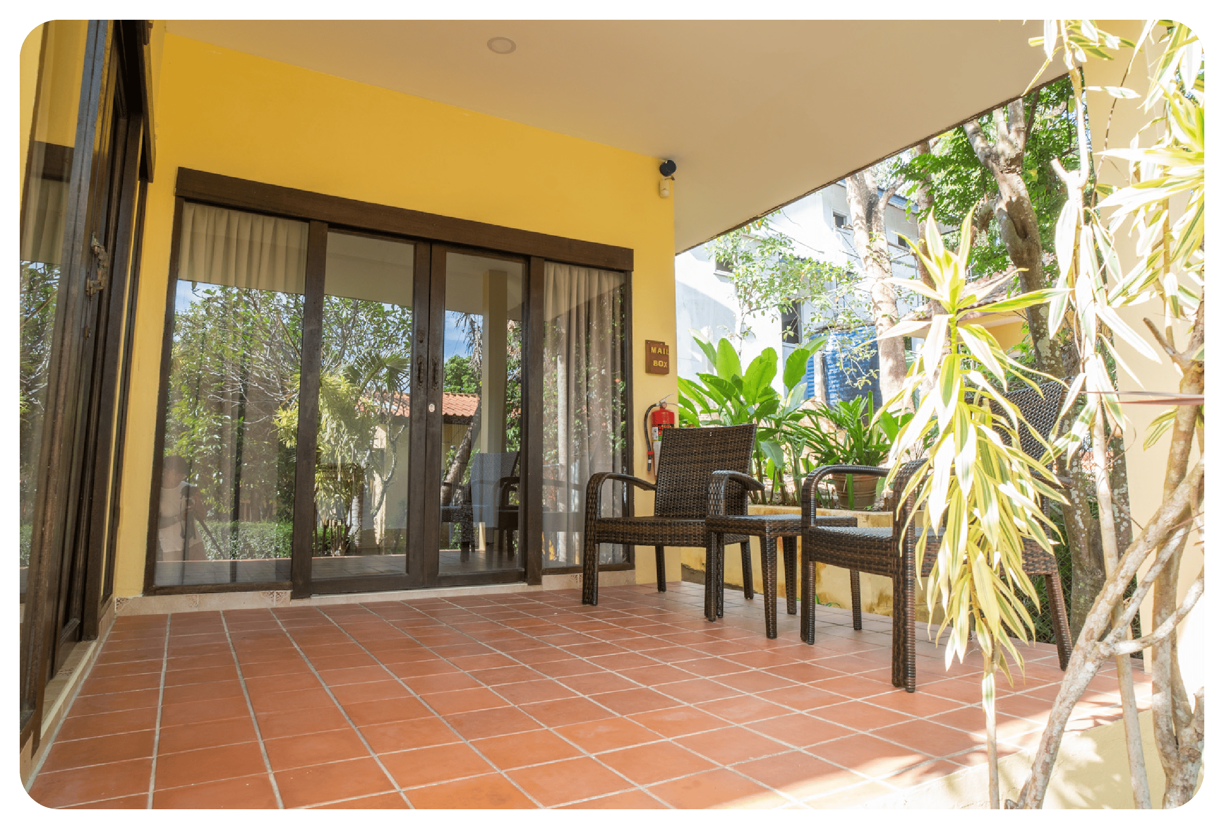 photo of balcony outside phuketfit superior room