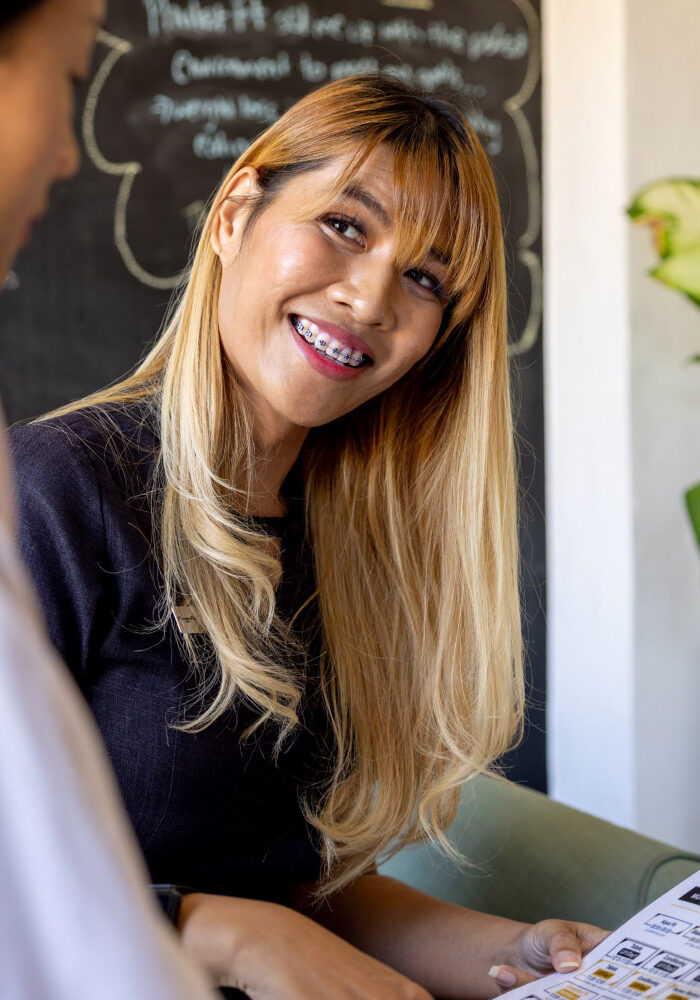 image of PhuketFit receptionist at health & fitness resort Thailand