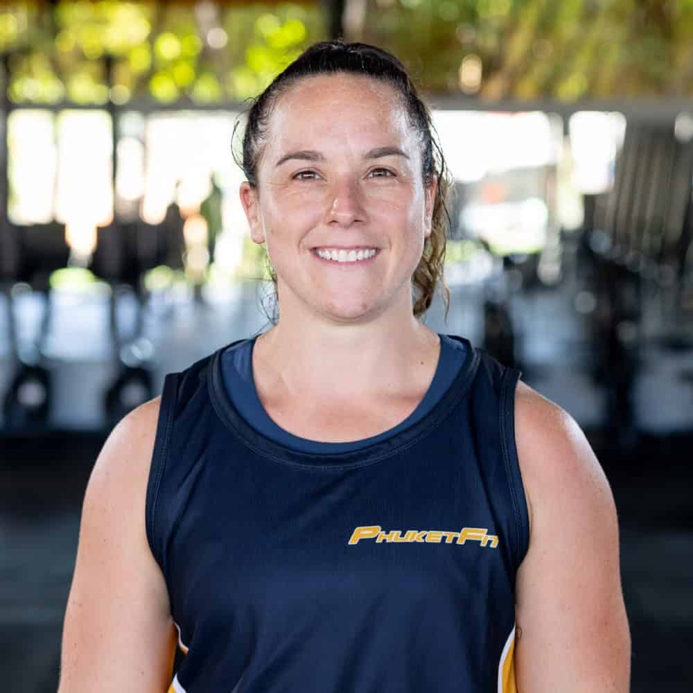 image of PhuketFit head coach Victoria at fitness and weight loss bootcamp in Thailand