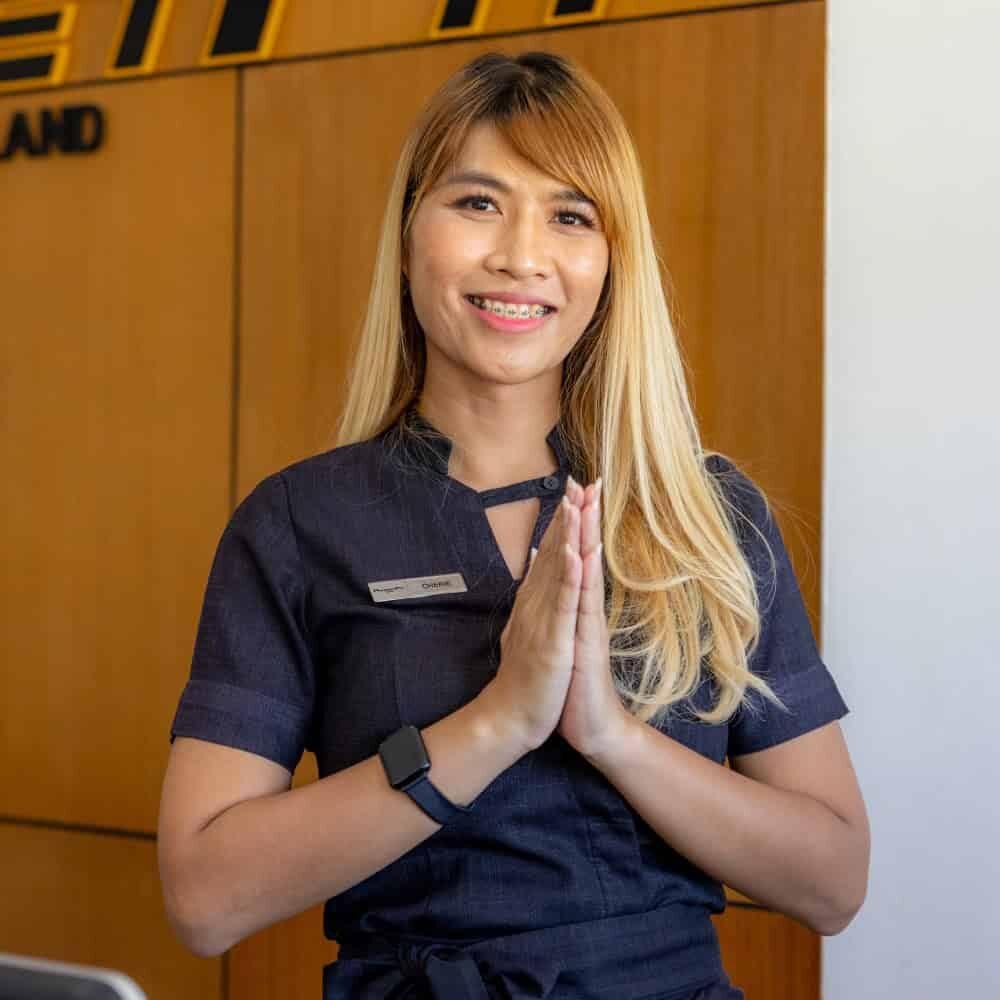 image of PhuketFit receptionist for health and fitness in Thailand